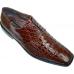 Stacy Adams Signature "Monarch" Blue Genuine Crocodile Shoes 24525-410